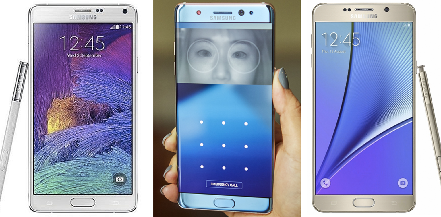 Samsung Galaxy Note 7 vs Note 5 vs Note 4: What's the difference?