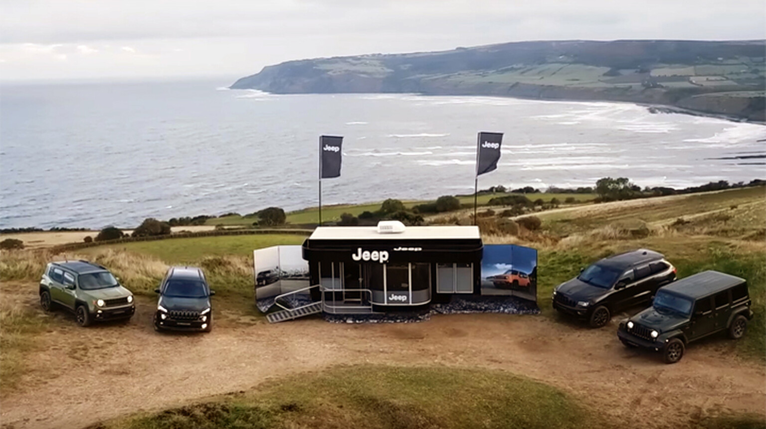 Jeep celebrates 75 years with showroom only a 4x4 can reach