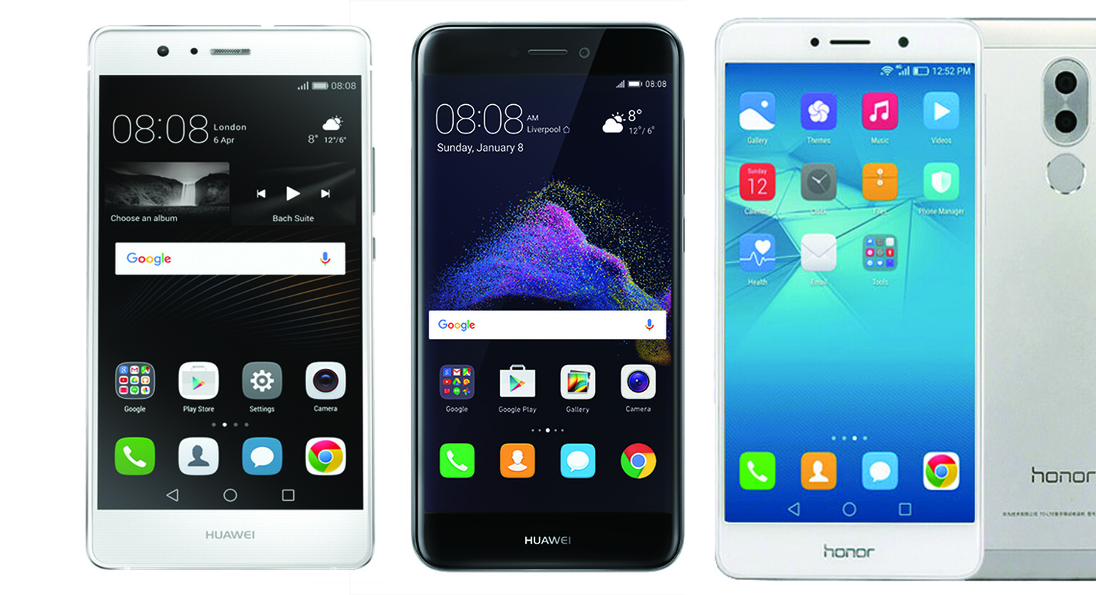 Huawei P8 Lite 2017 vs Huawei P9 Lite vs Honor 6X: What's the difference?