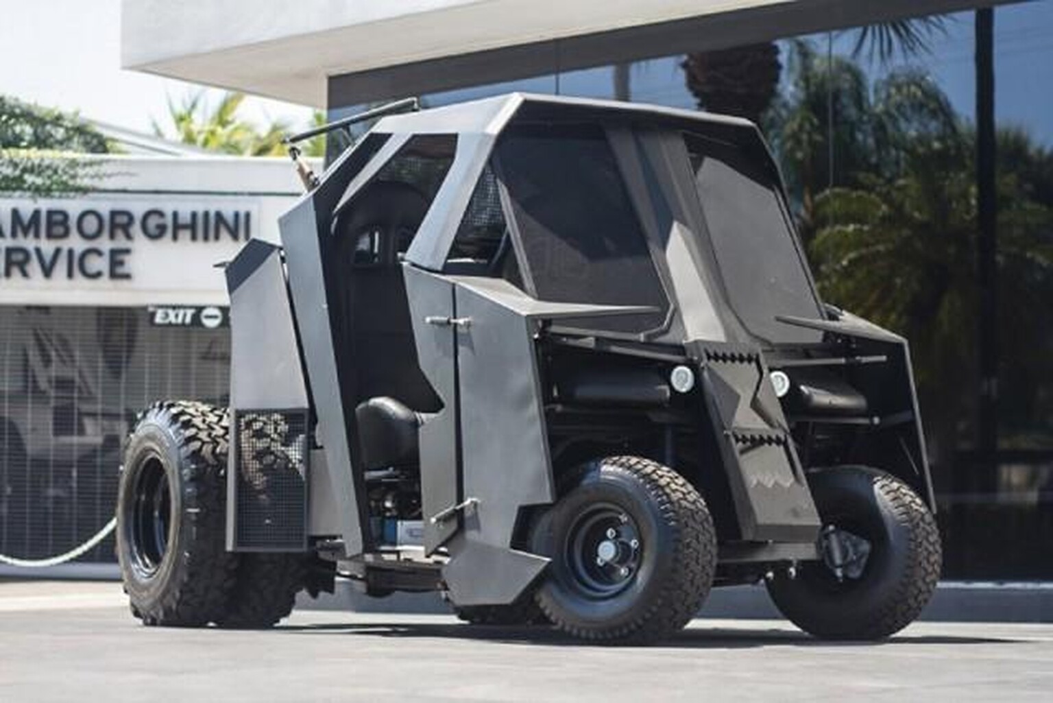 This awesome Batmobile Tumbler was once a golf cart