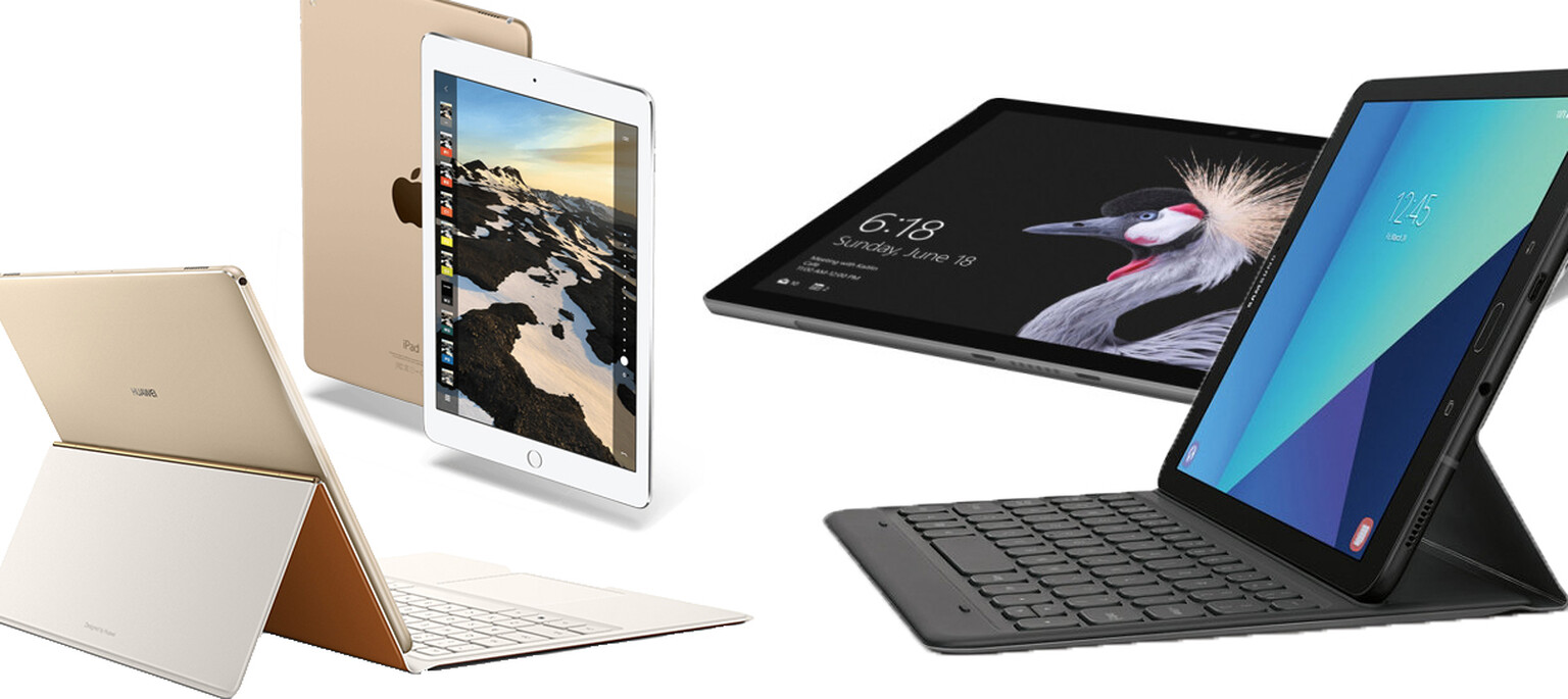 New Surface Pro 2017 vs MateBook E vs iPad Pro vs Galaxy Tab S3