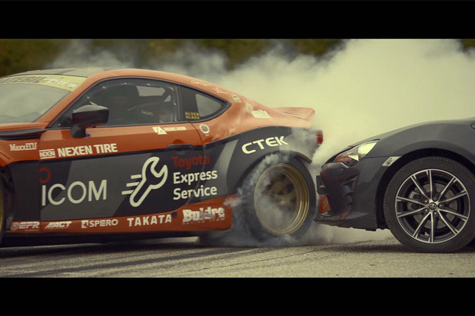 Watch a 1,150bhp Toyota GT86 make donuts you can see from space