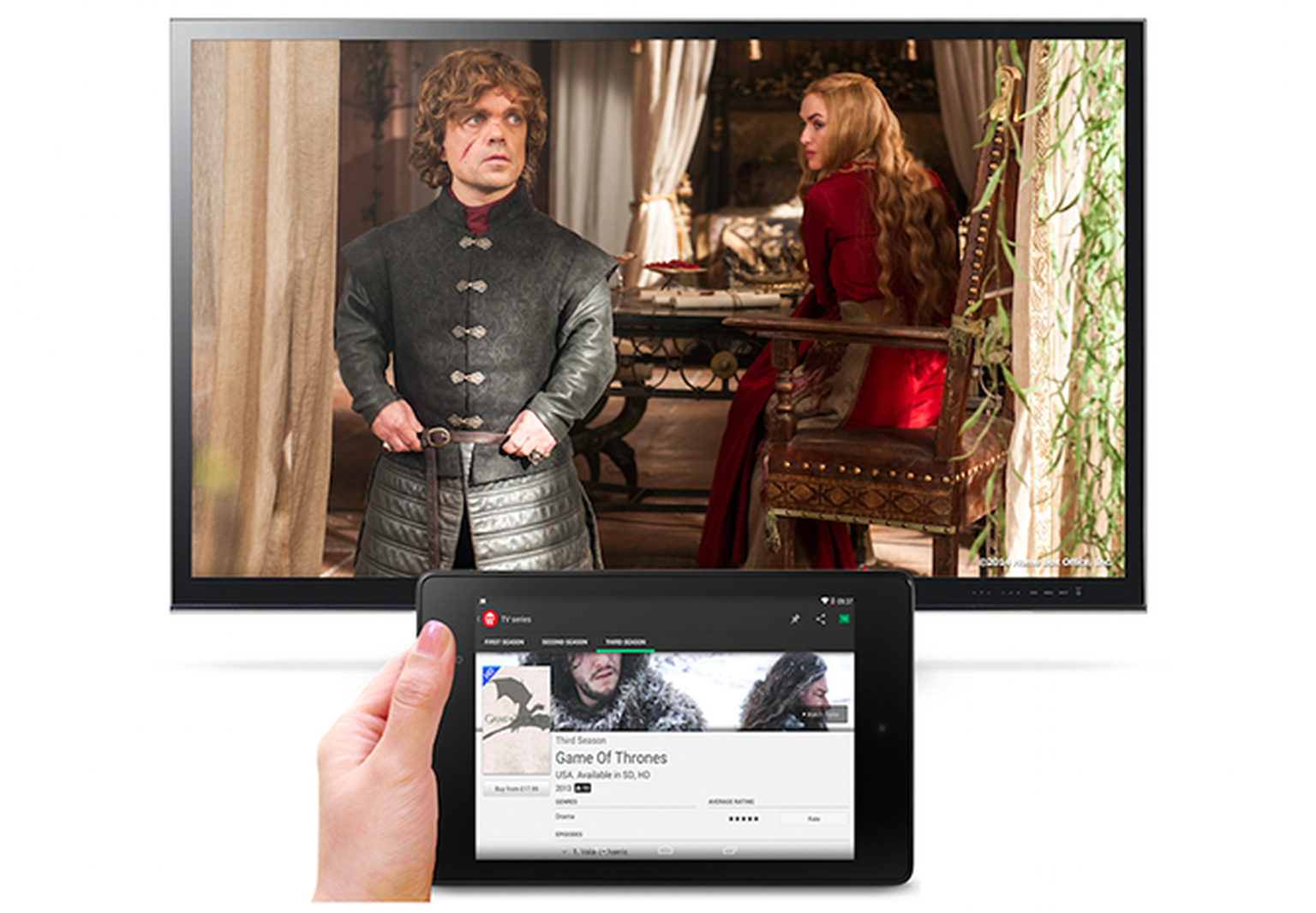 Get Chromecast for £10 when you buy Game of Thrones with Wuaki