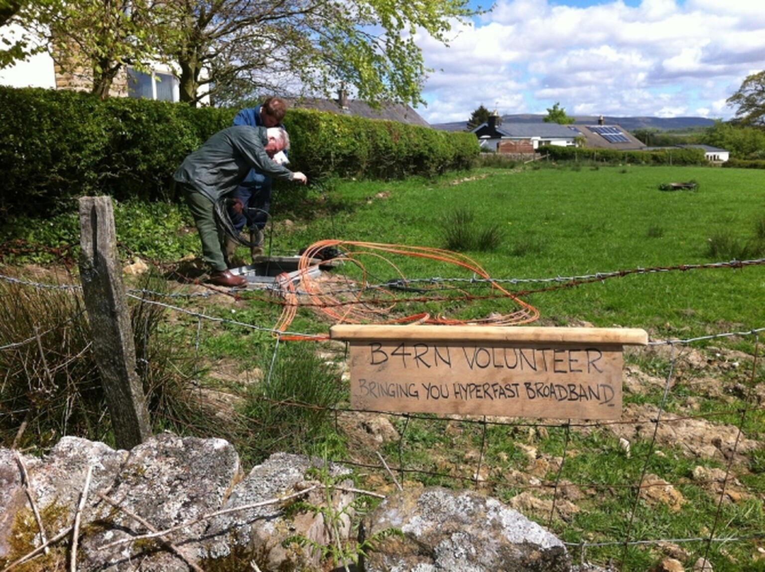 Fibre broadband community start-up B4RN beats BT in the race to Dolphinholme