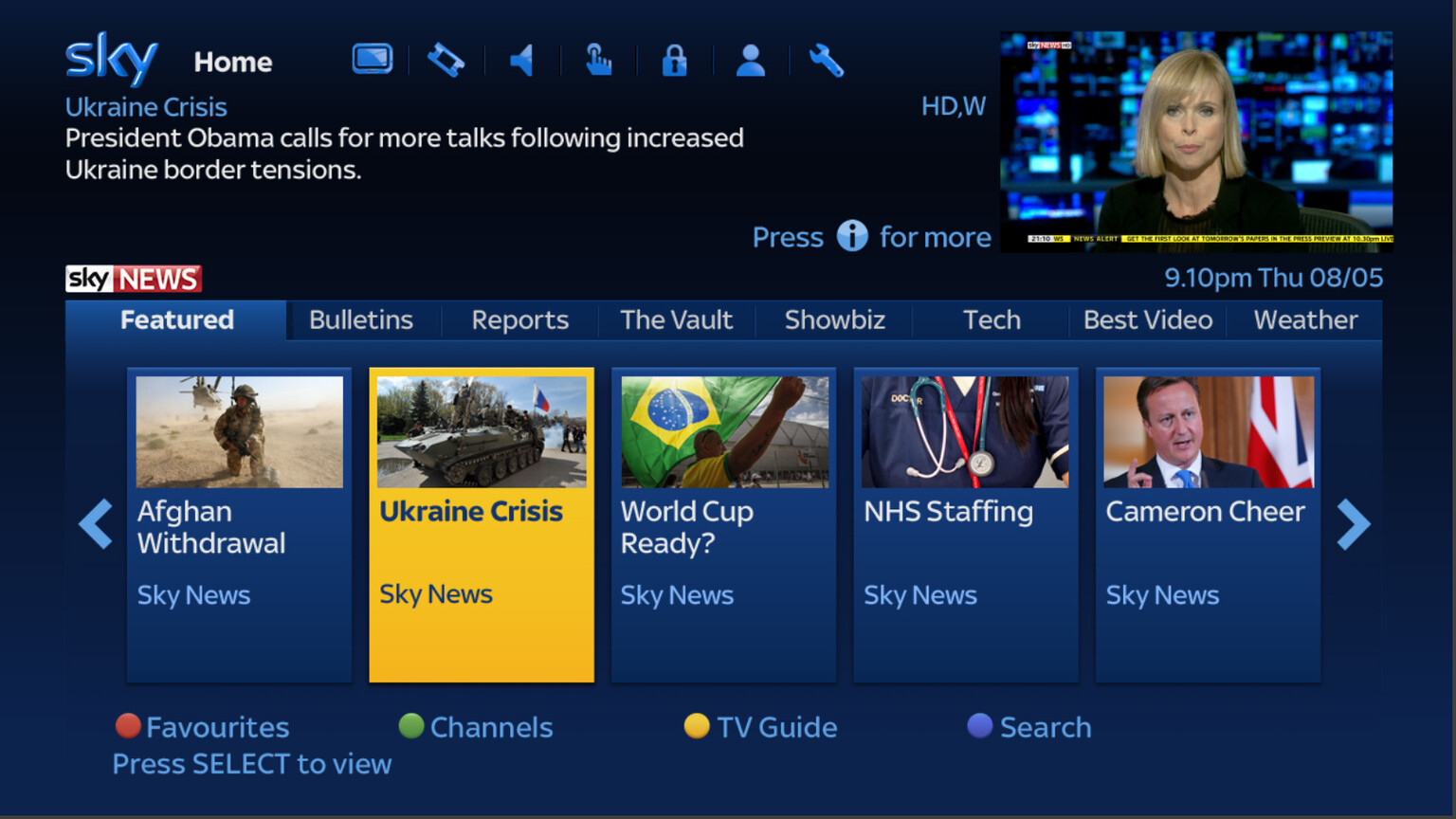 Sky News launches catch-up TV service on Sky+HD