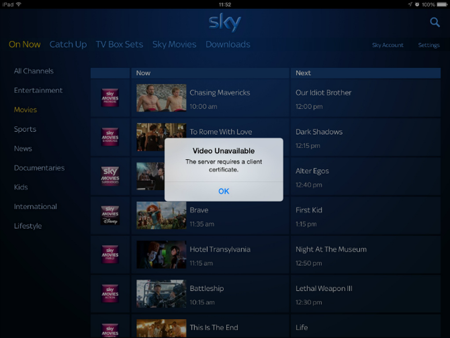 BBC iPlayer, Sky Go and Now TV iOS apps hit by streaming bug