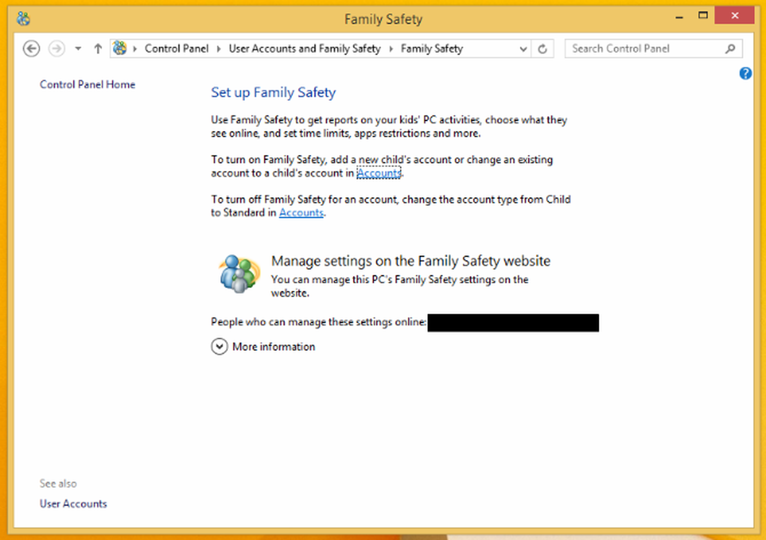 Windows 8 Family Safety: Free built in parental security controls
