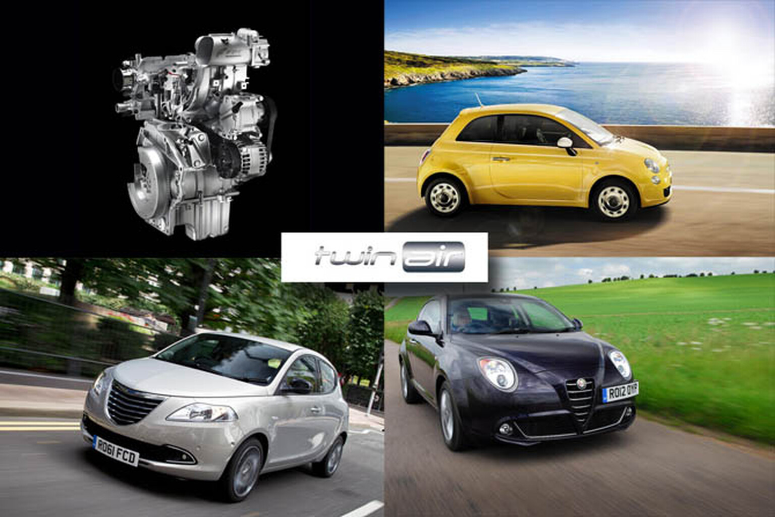 TwinAir tussle: Fiat 500 vs Chrysler Ypsilon vs Alfa Mito