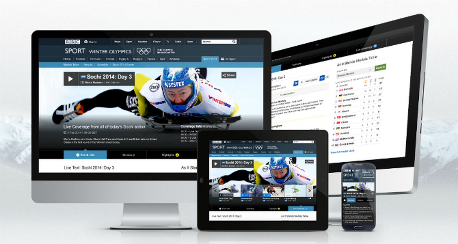 BBC Winter Olympics Sochi 2014 live: Mix up six HD streams online, iOS, Android, Kindle Fire, TiVo