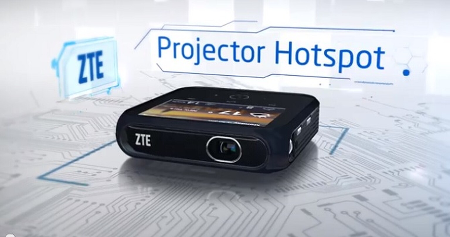 ZTE projector lets you stream directly from YouTube, doubles as LTE hotspot