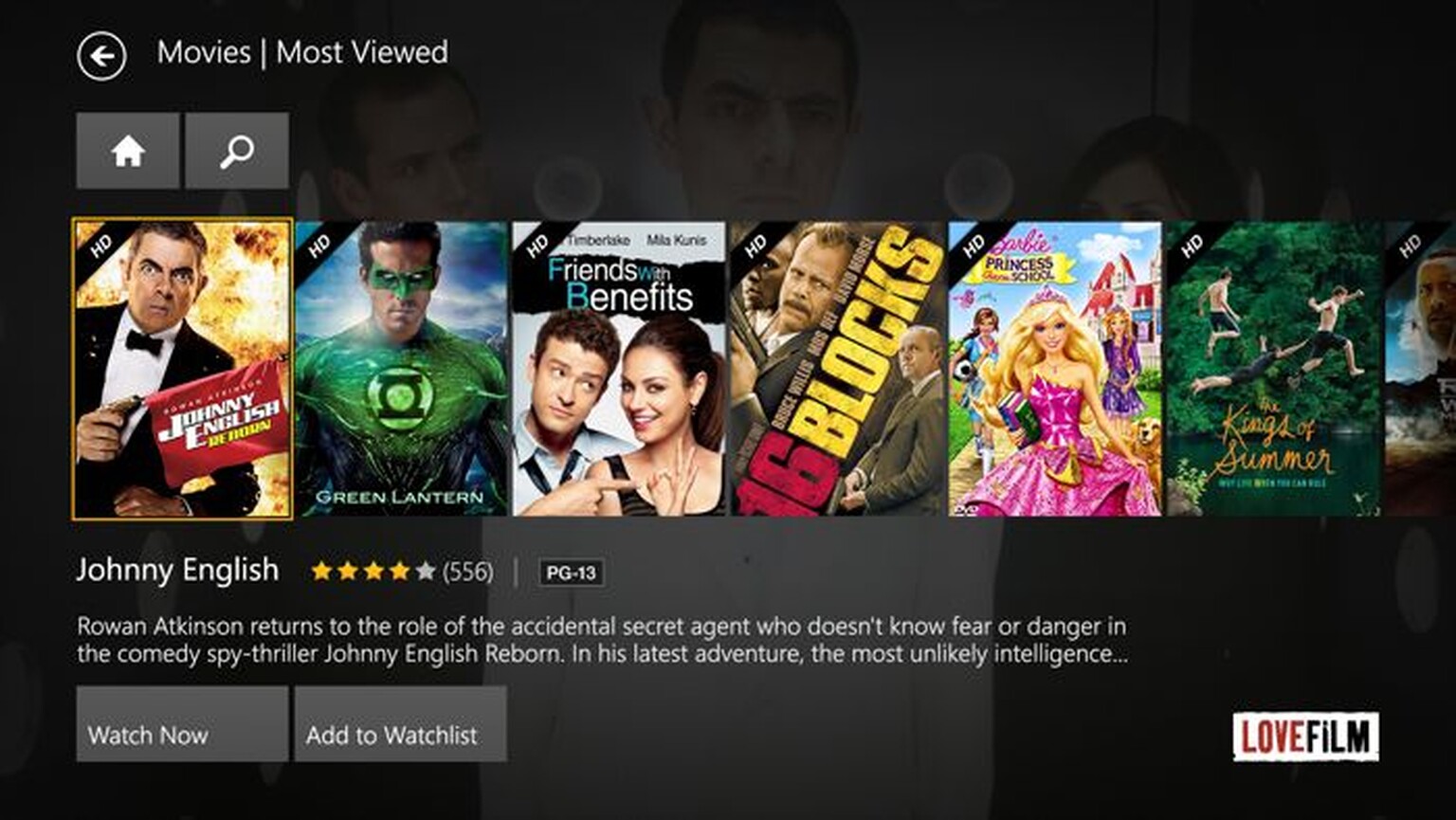 Amazon LoveFilm launches app on Xbox One