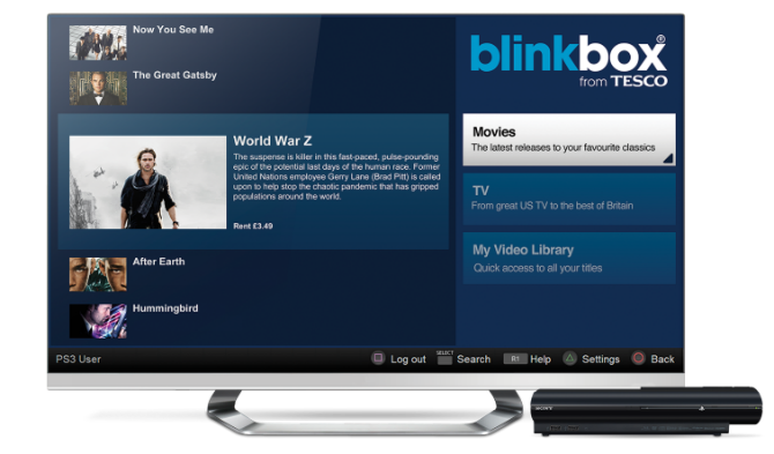Blinkbox app arrives on PlayStation 3
