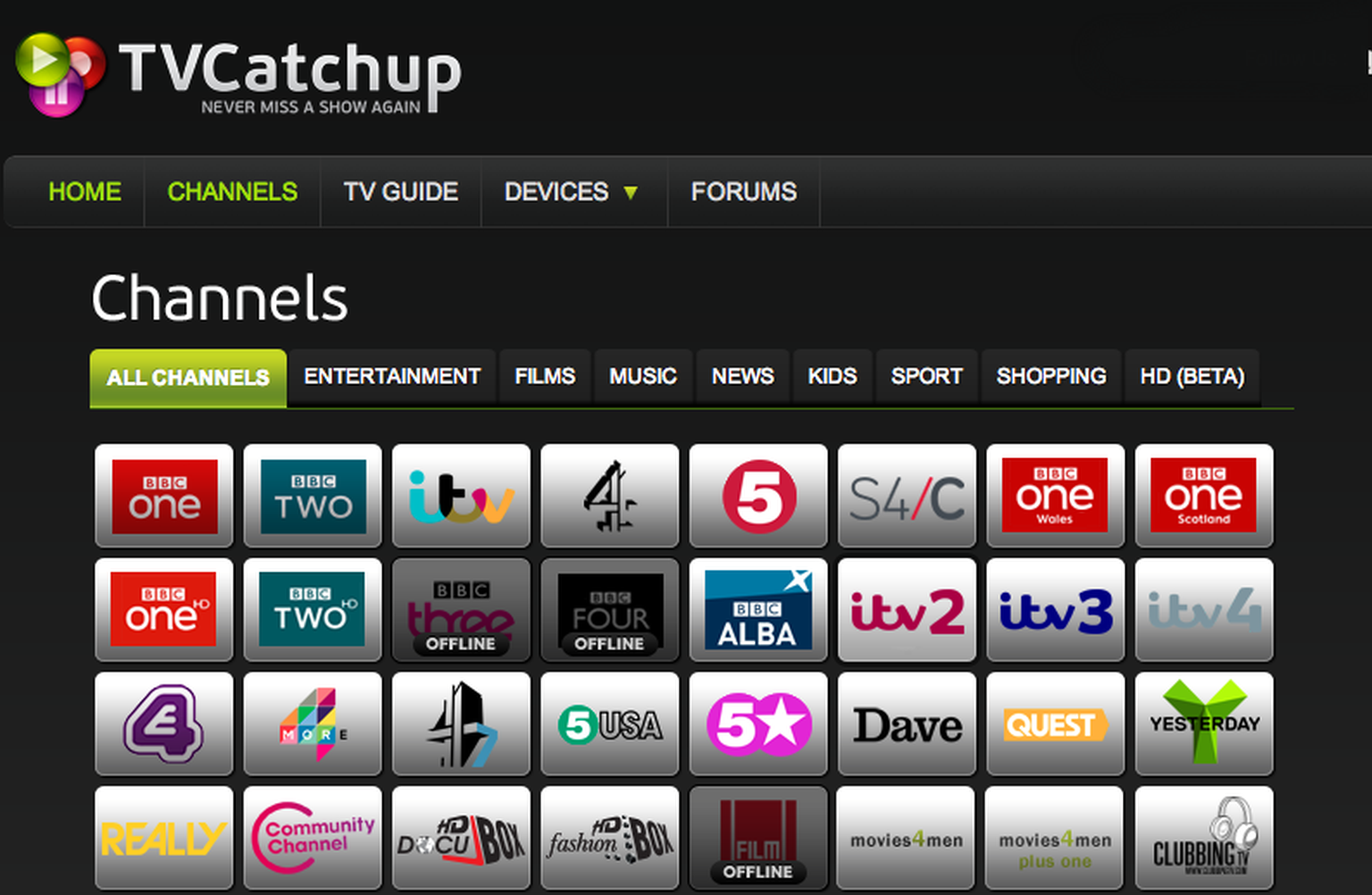 TVCatchup forced to drop ITV, Channel 4 and Channel 5 channels