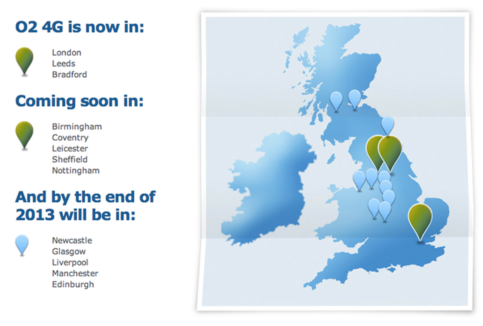 O2 and Vodafone switching on 4G in Birmingham, Nottingham and 3 more cities