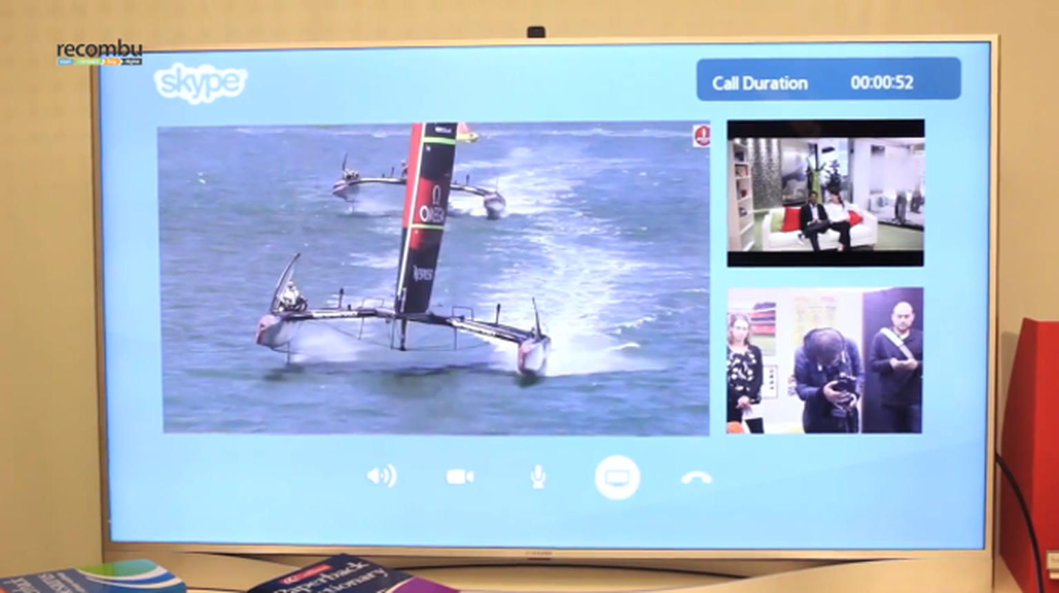 Skype on smart TV: Watch TV and talk simultaneously - Video