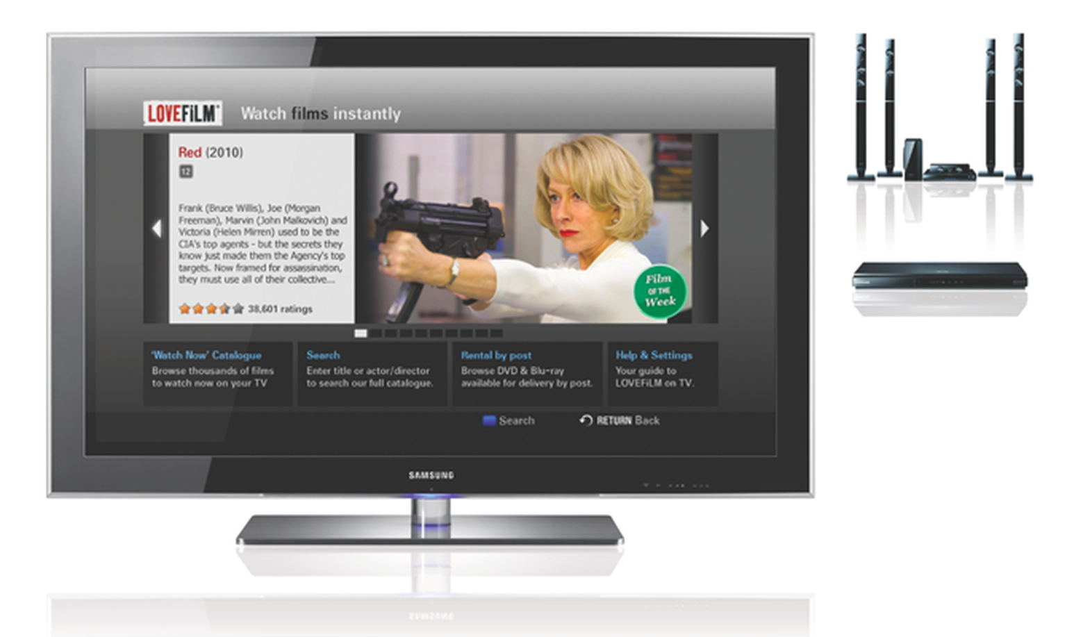 Lovefilm on Samsung Smart TVs and Blu-ray players gets playlist update