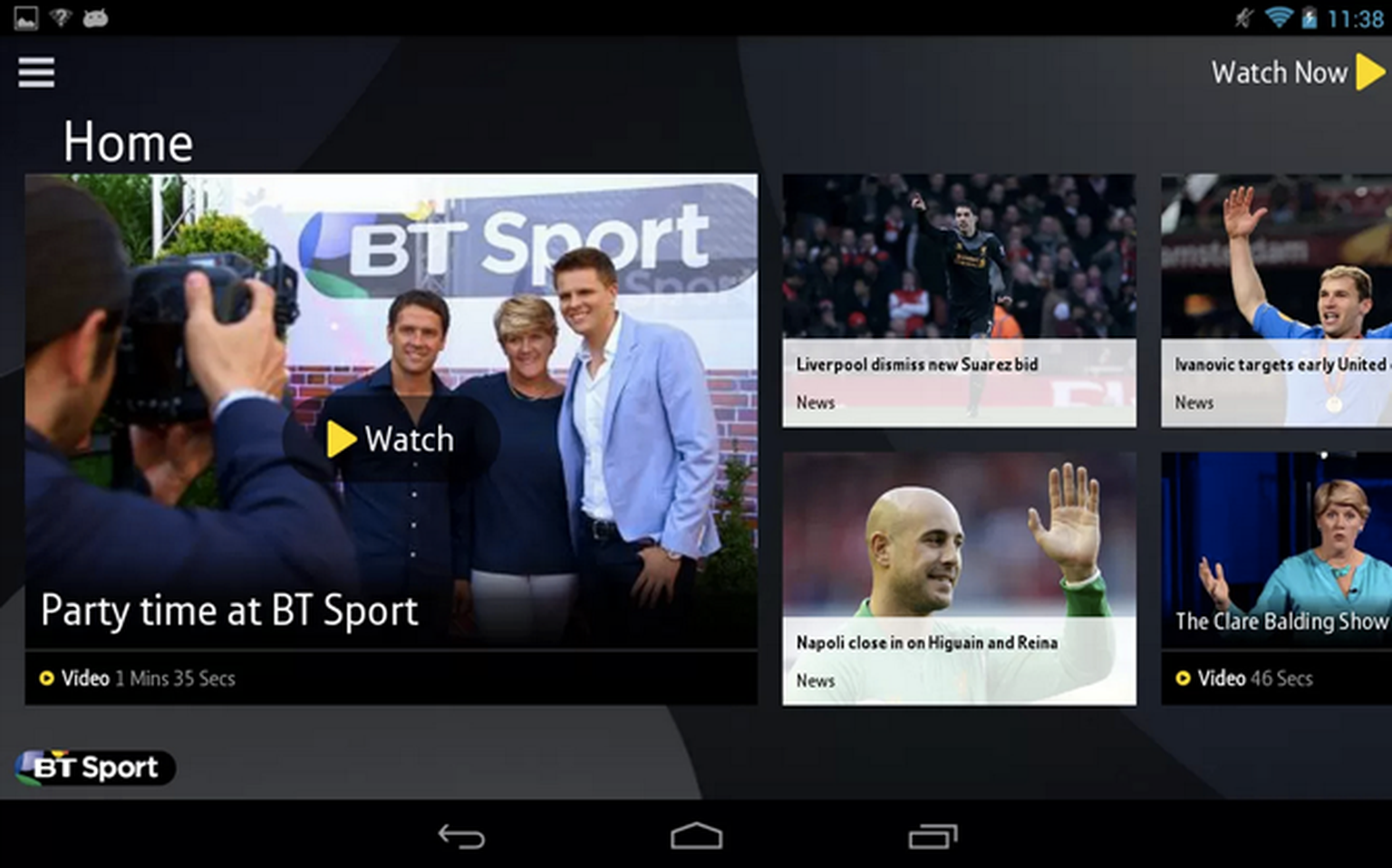 BT Sport apps touch down in iTunes and Google Play