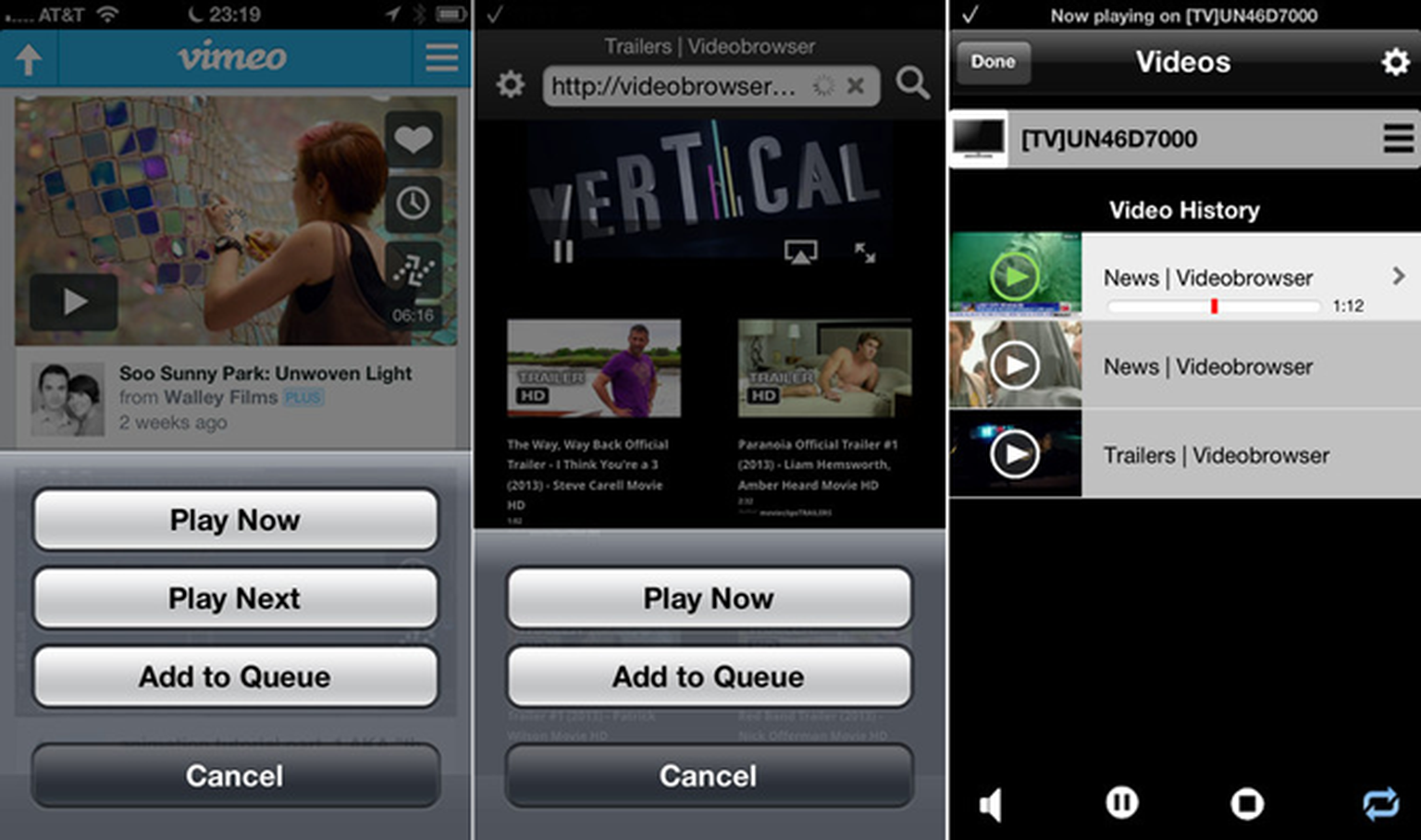 VideoBrowser for Samsung Smart TV turns your iPhone into a VJ