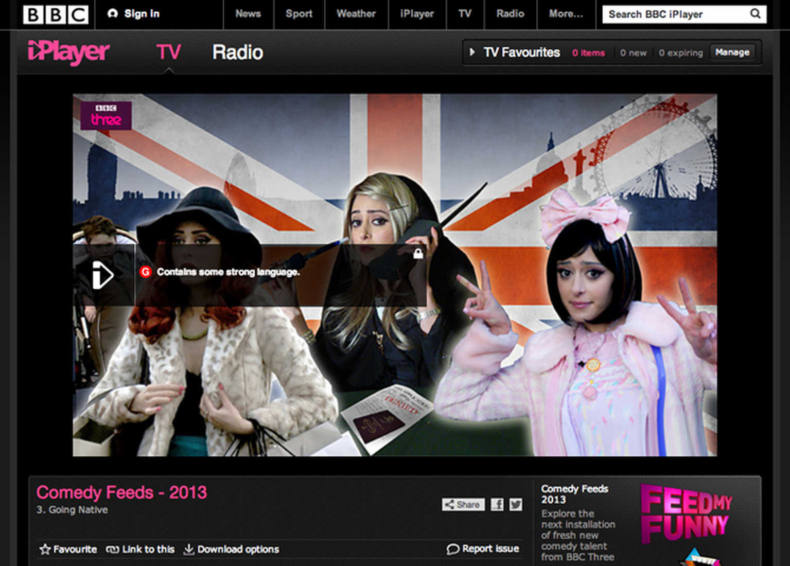 BBC iPlayer launches eight BBC Three comedy pilots
