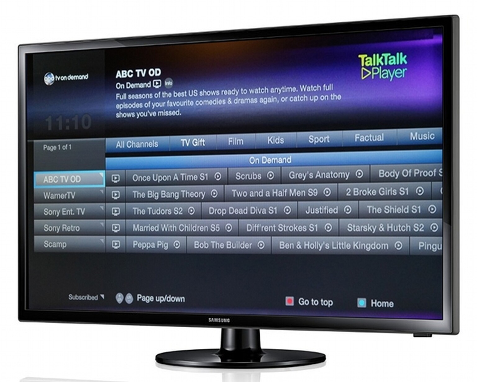 Win a 32in Samsung LED TV with TalkTalk Plus TV and Recombu