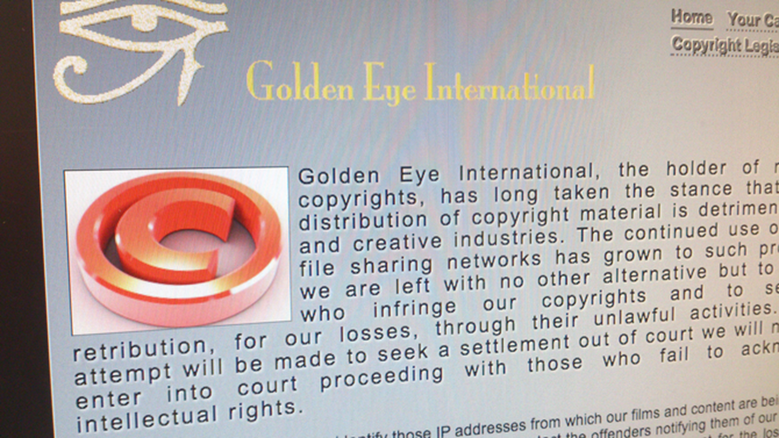GoldenEye targets O2 and Be customers with legal letters