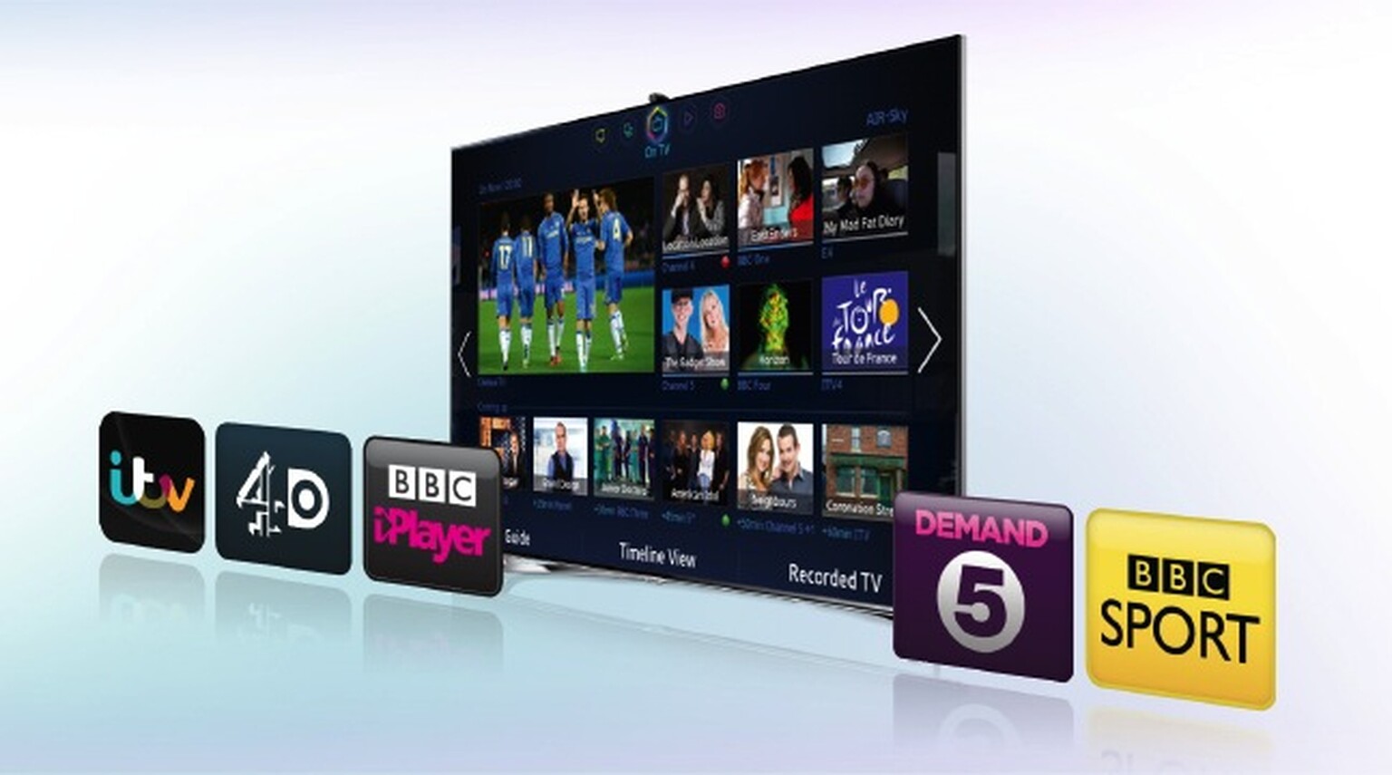 Samsung Smart TV catch-up boasts BBC iPlayer, ITV Player, 4oD and Demand 5