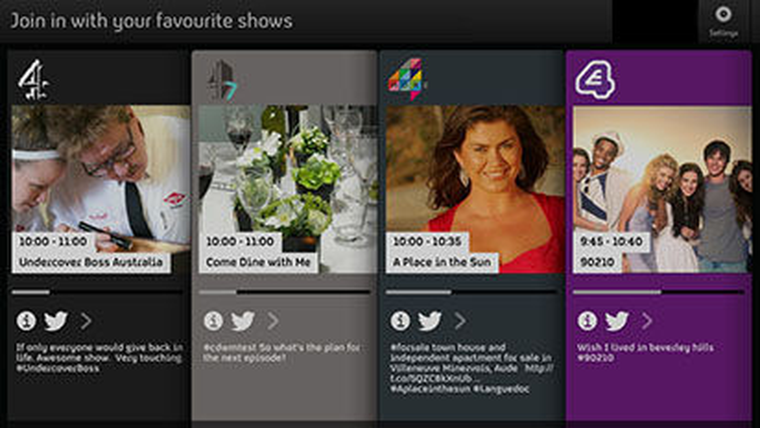 Channel 4 iOS app 4Now features Zeebox-style second screen Twitter fun