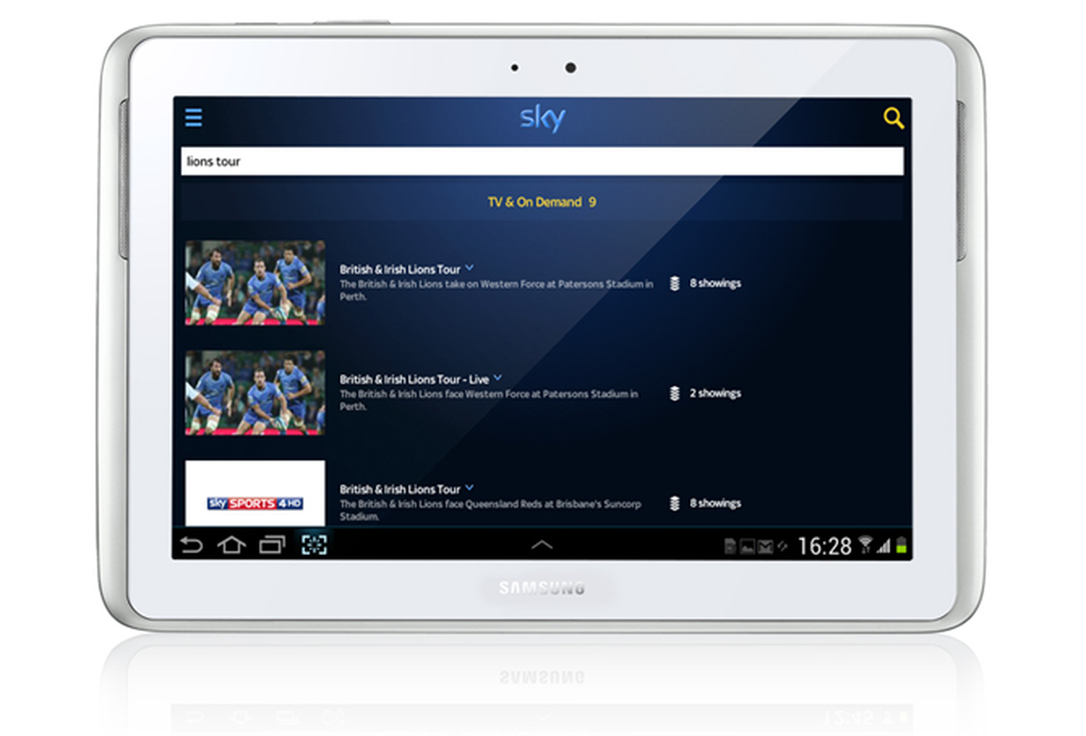 Sky+ Android app adds instant type advanced search