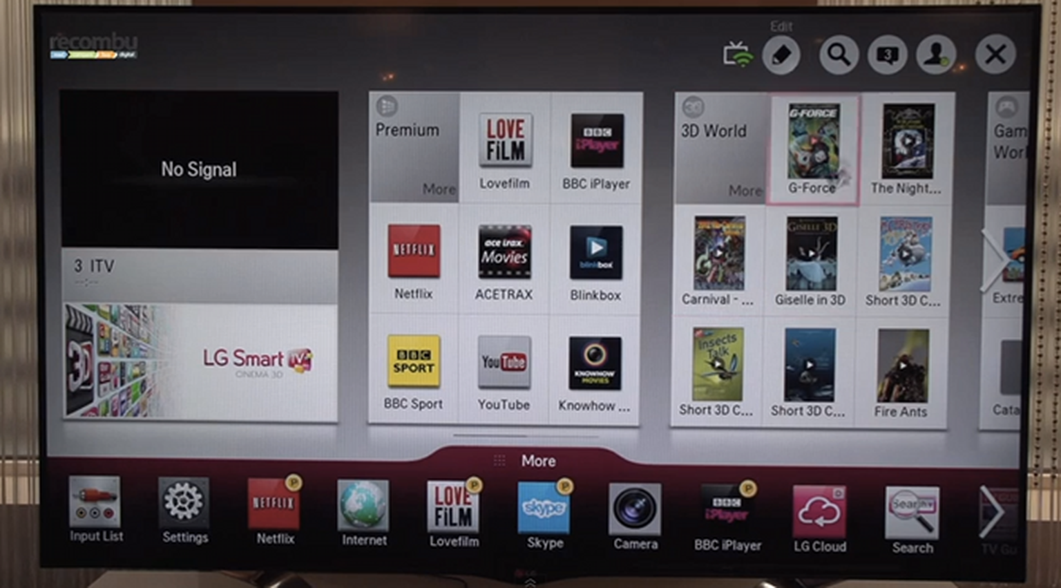 LG Smart TV 2013 hands on: Cards, iPlayer, Netflix, Lovefilm and 3D World