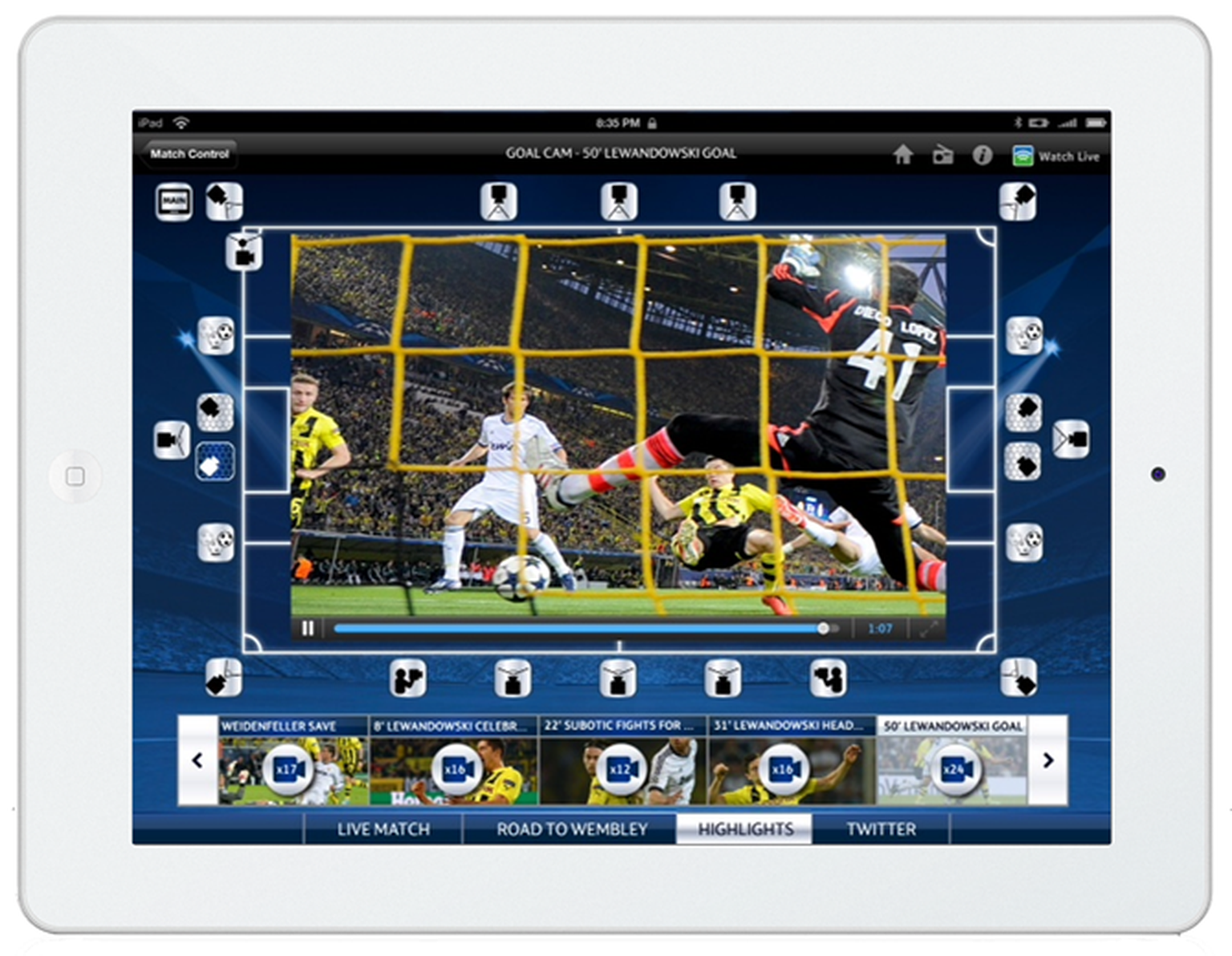 Sky Sports for iPad 360 update adds goal line camera plus 20 angles