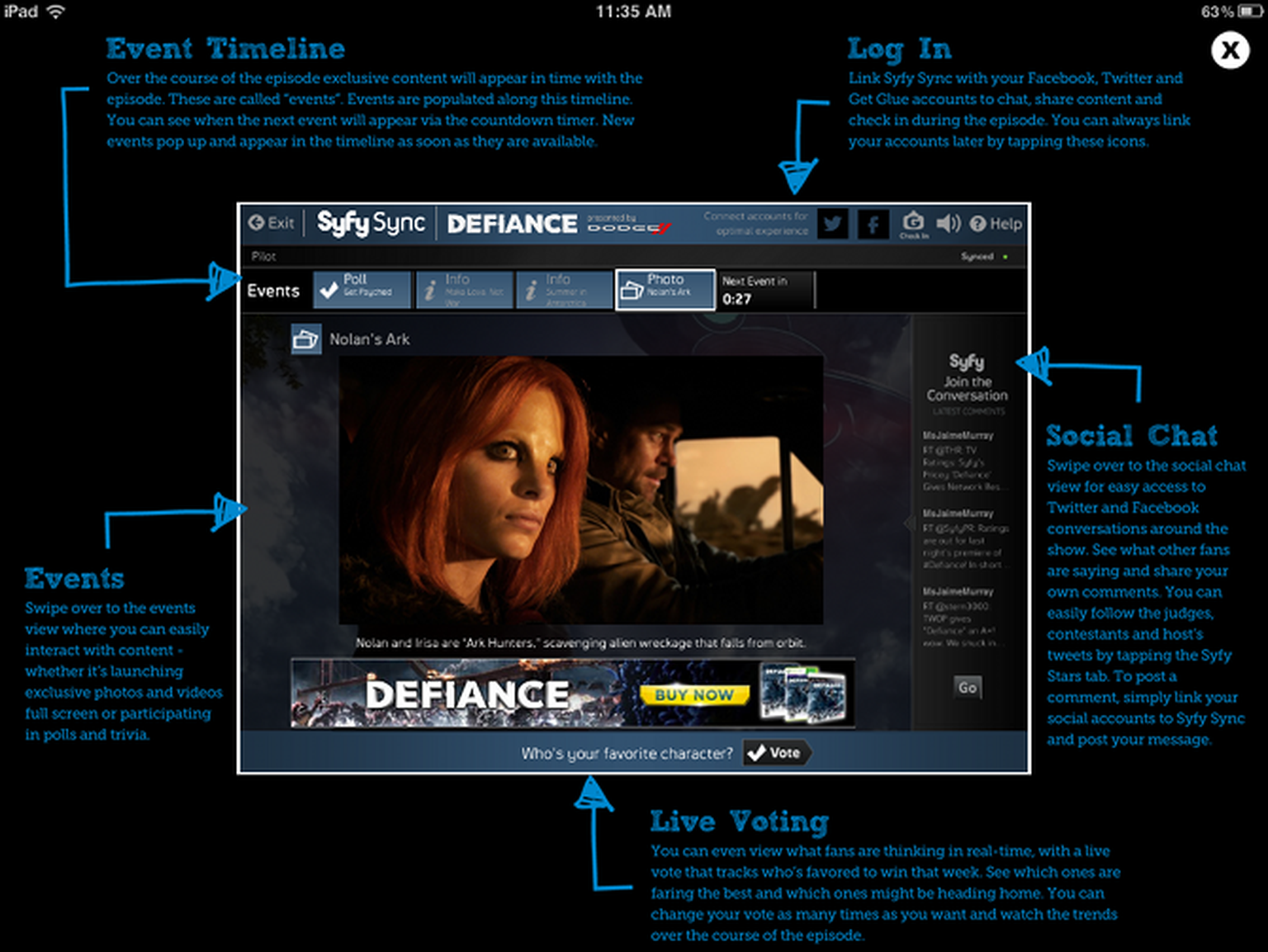 SyFy Sync: Behind the scenes on the Defiance and Haven app with Gracenote Entourage