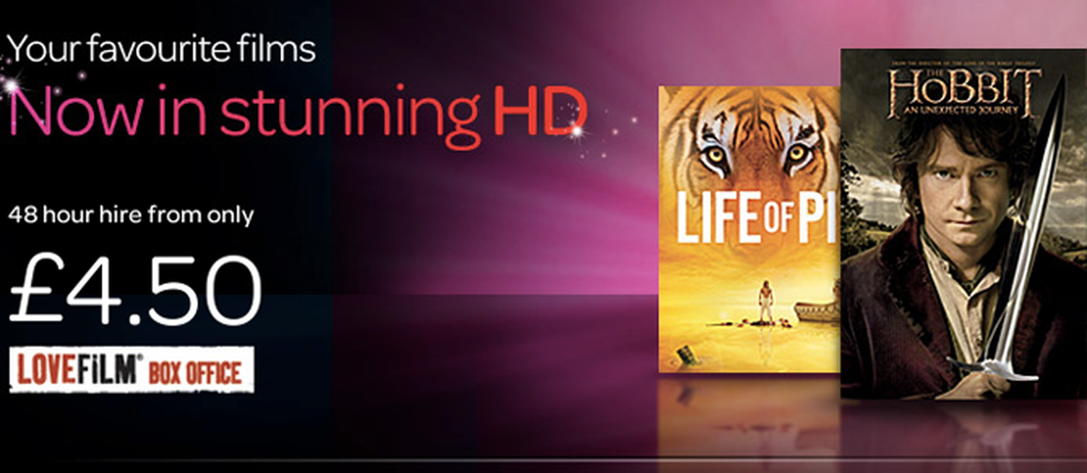 Lovefilm Box Office HD movies on demand come to TalkTalk TV