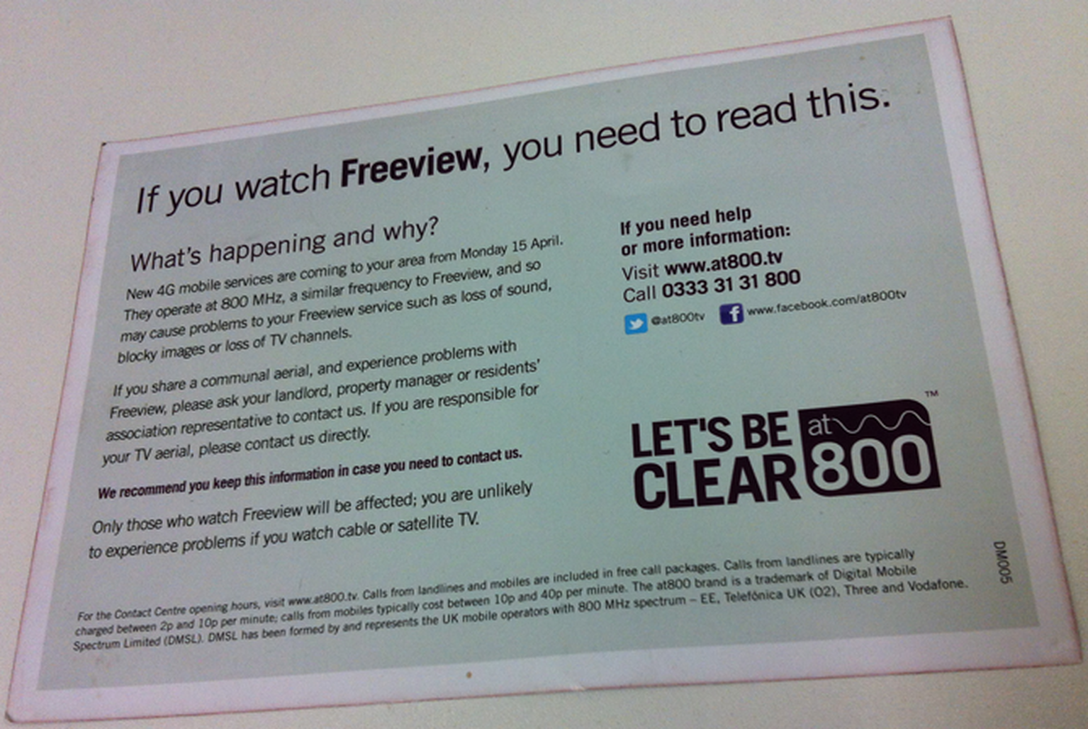4G Freeview At800 test headed to Brentford and Isleworth from April 29