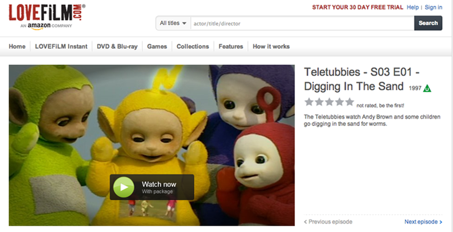BBC deal brings Teletubbies and Balamory to Lovefilm