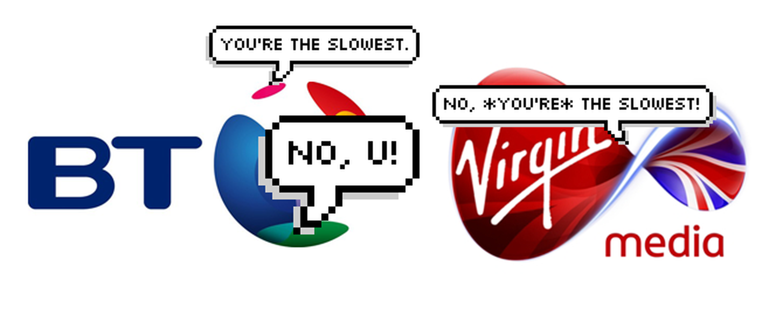 BT and Virgin Media's superfast broadband super slanging match