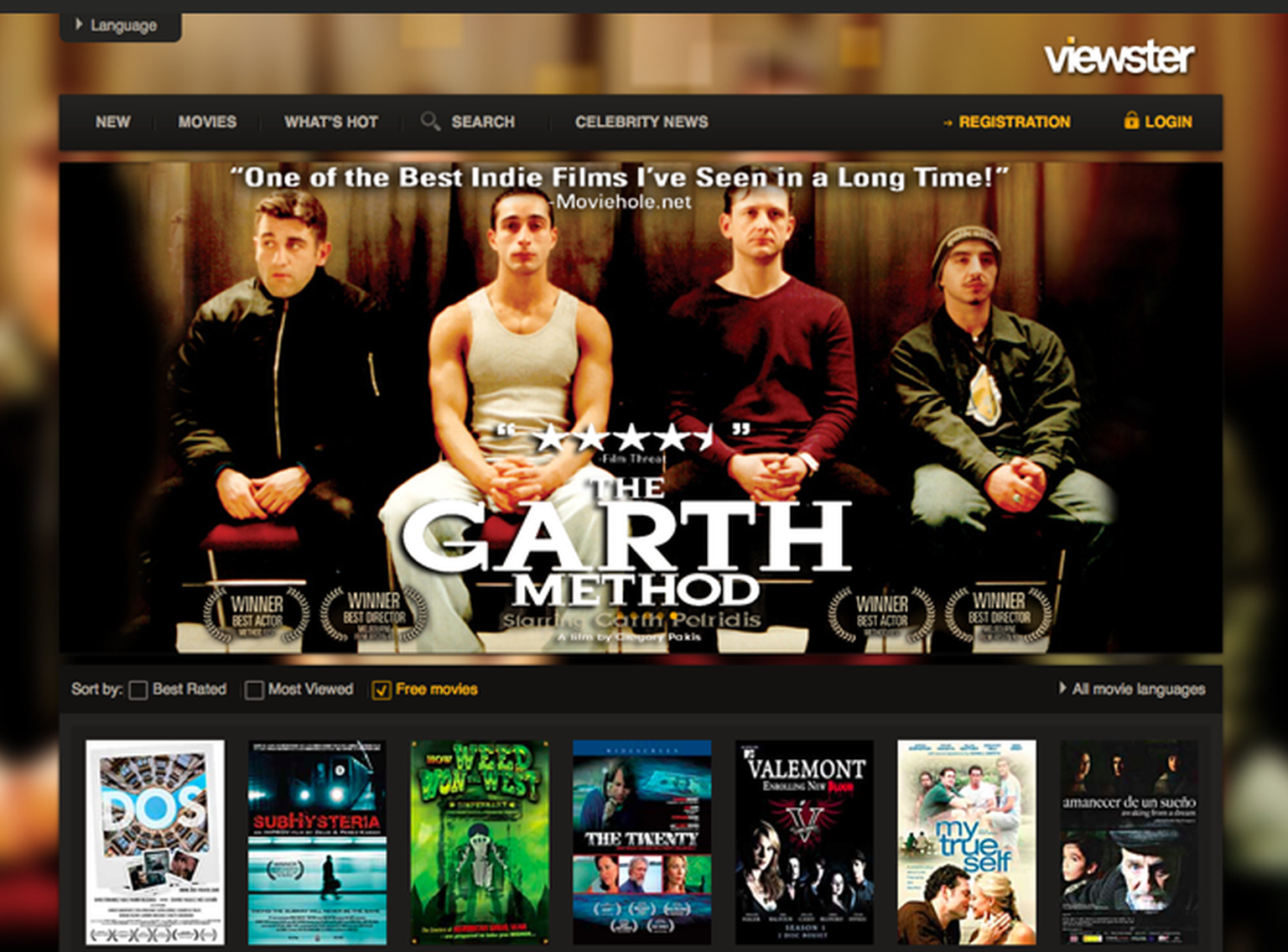 Viewster now streaming independent movies online for free