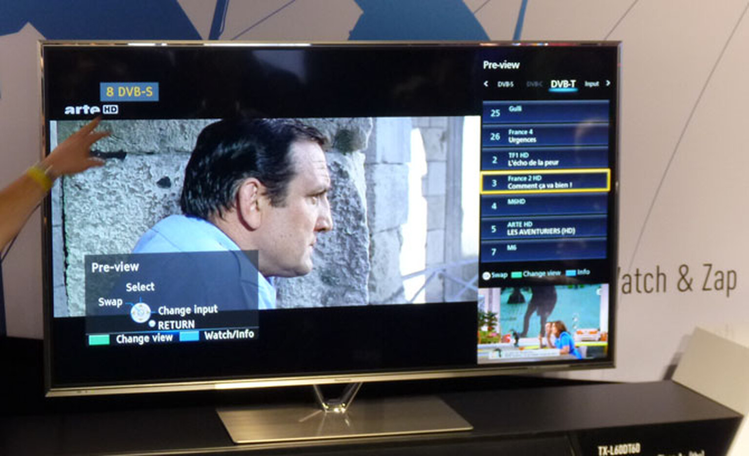 Panasonic twin-tuner TV video hands-on