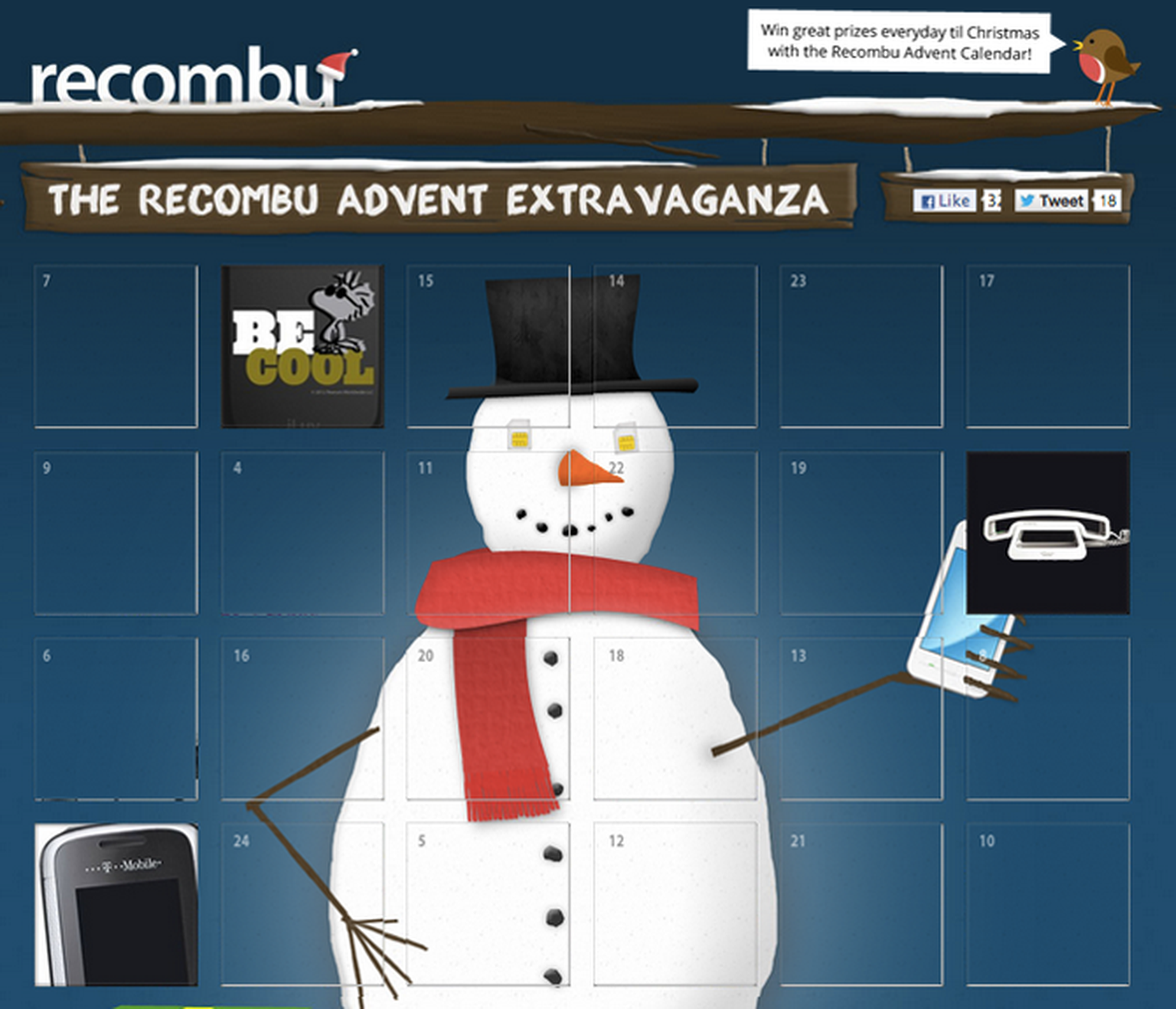 Recombu Advent Extravaganza: Win free tech gear this December!