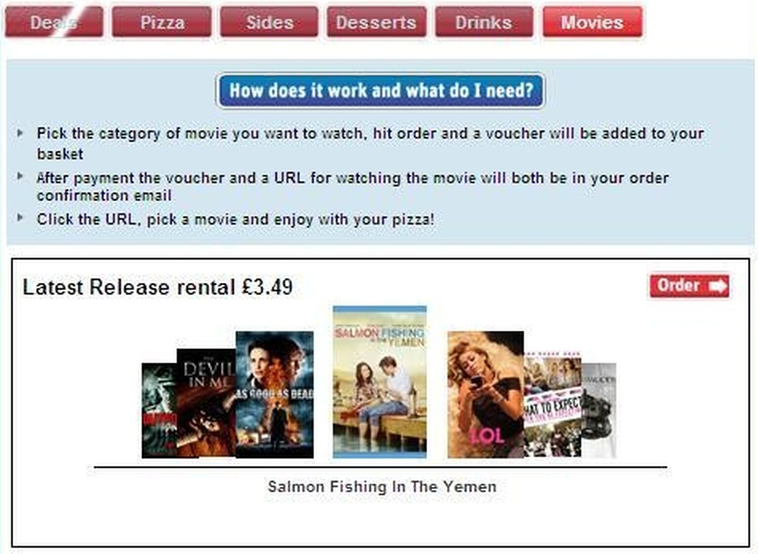 Domino’s Pizza hopes on-demand movies will help it win The Hunger Games