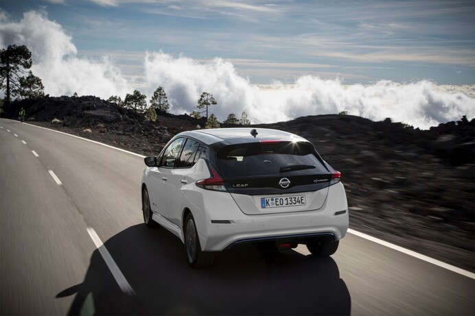 2018 Nissan Leaf back end photo in Tenerife