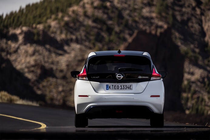 2018 Nissan Leaf from the rear