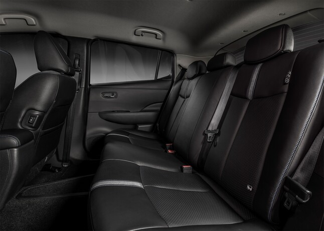 2018 Nissan Leaf rear seat leg room and head room
