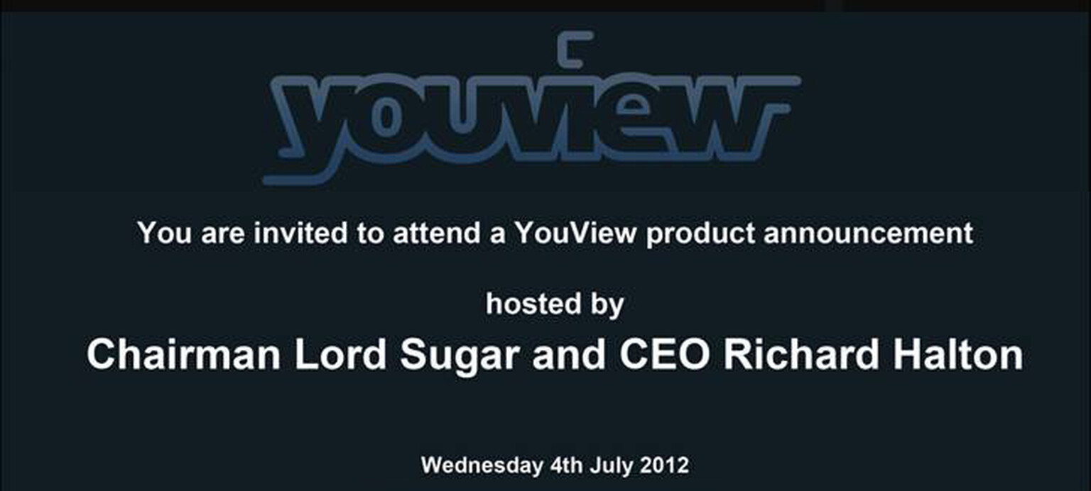 Lord Sugar to announce YouView next week