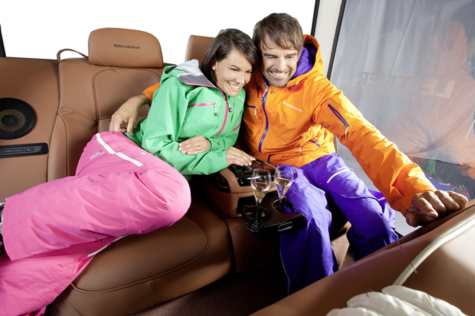 Luxury ski lift features BMW 7 Series seats