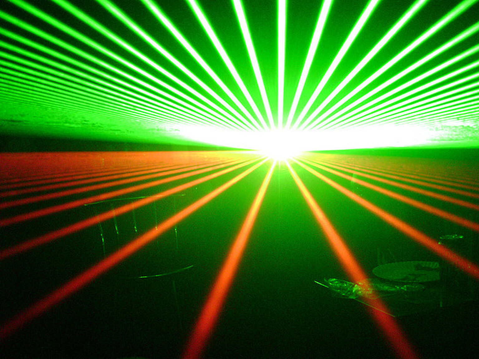 VLC optical Wi-Fi experiment: Laser pens used to transmit data