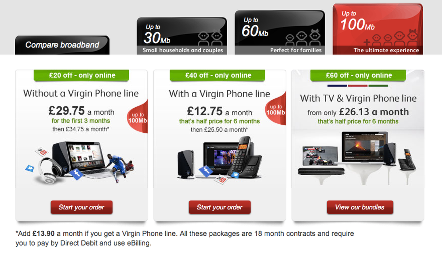 BT Infinity 100 vs Virgin Media 100: Clash of the 100Mbps broadband titans