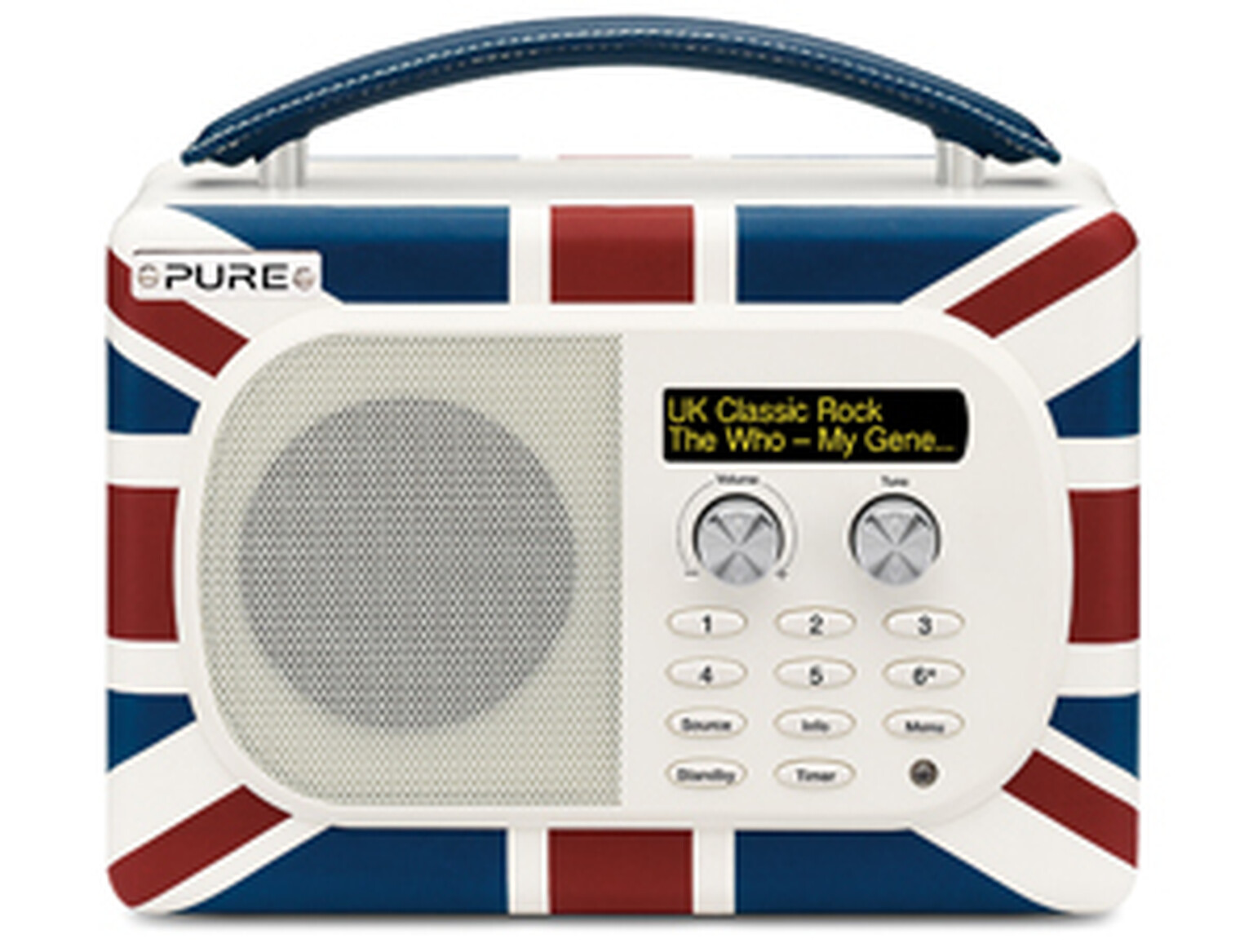 Pure celebrates 10 years of DAB Digital Radio with the Evoke Mio Union Jack and a timeline