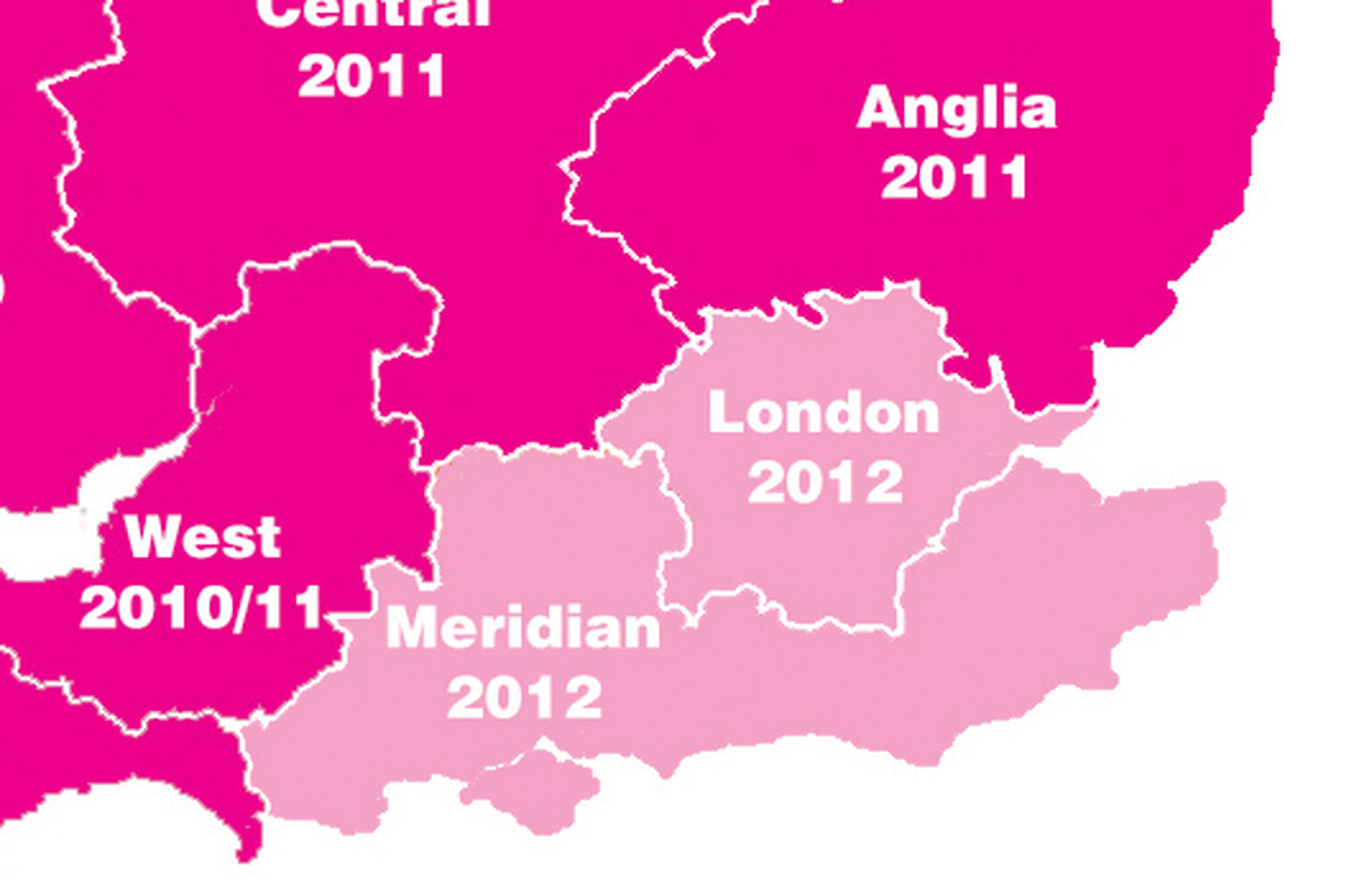 London Digital Switchover begins with BBC Two shutting down on Wednesday