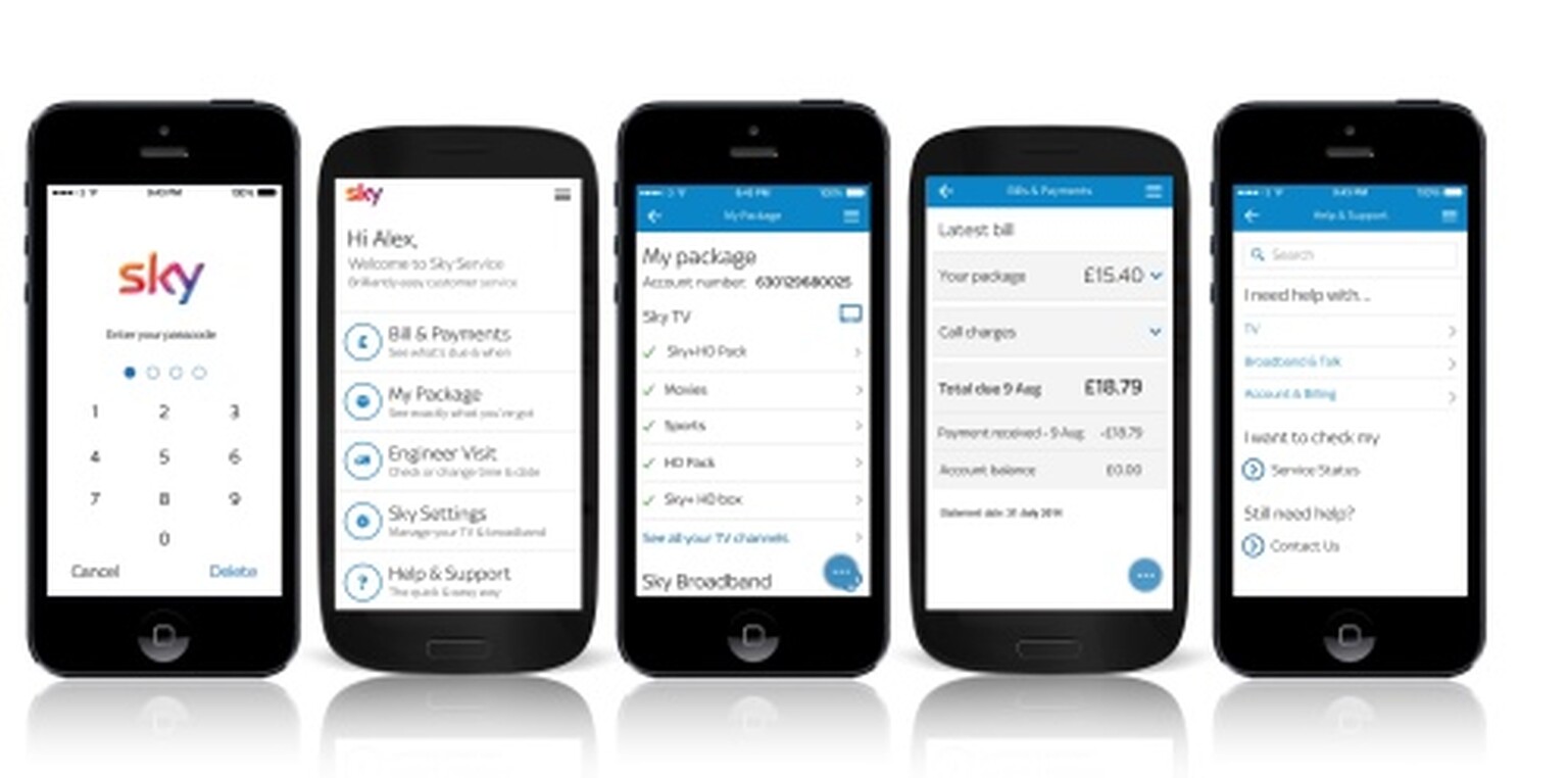 Sky Service app lets customers manage their account anywhere