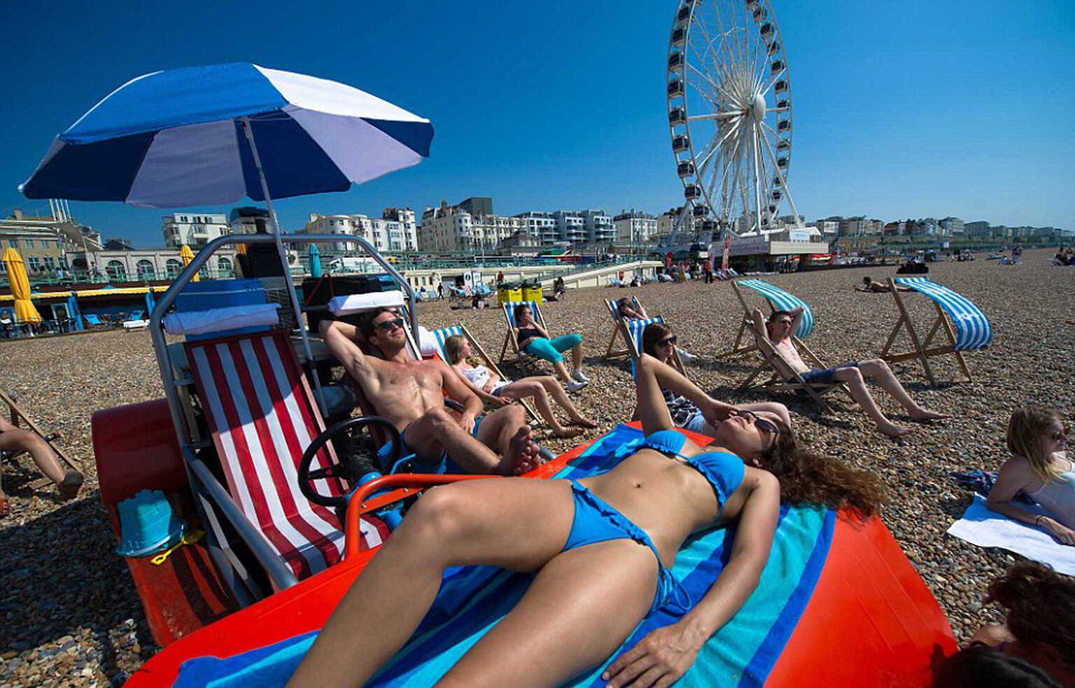 This driveable deck chair is the ultimate summer accessory